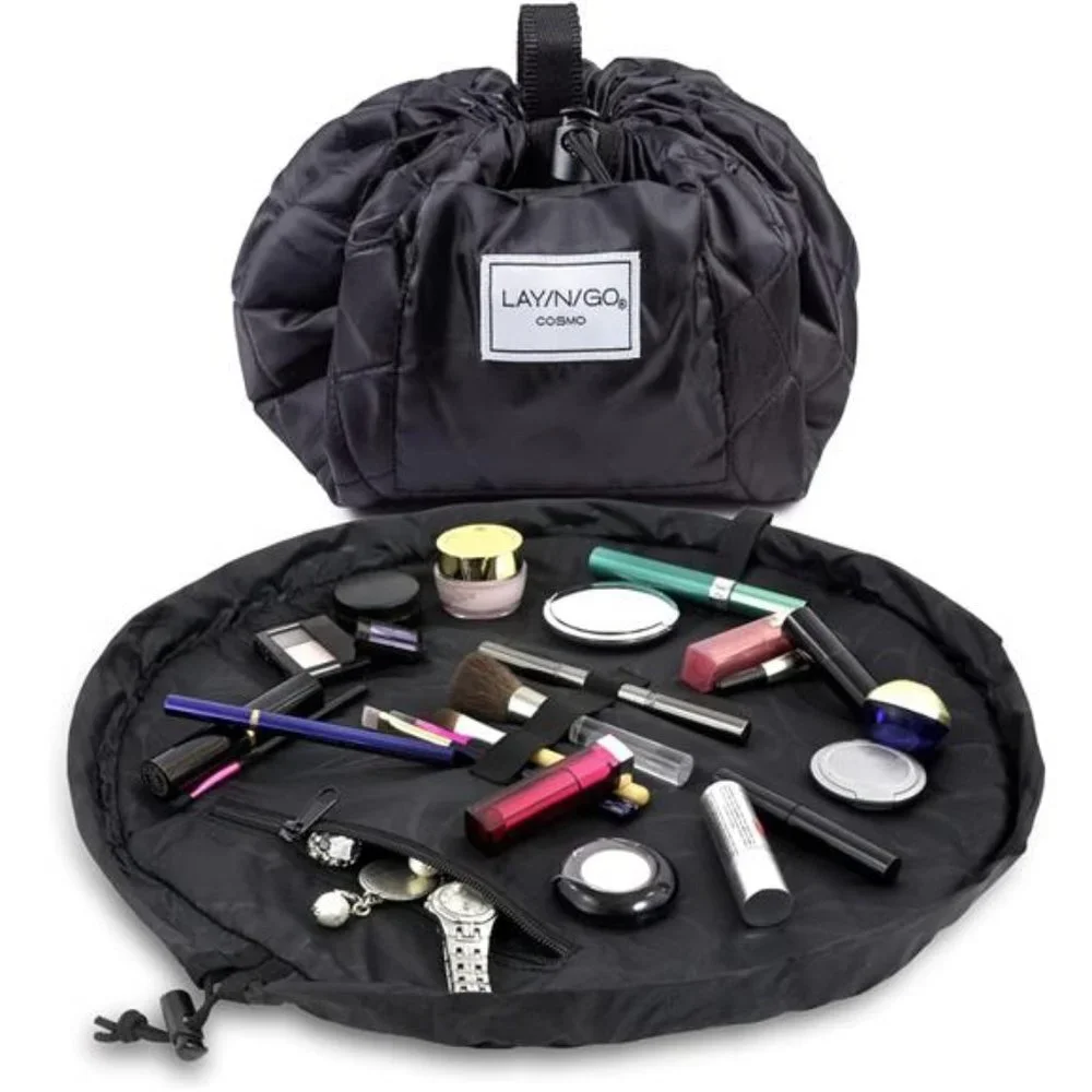 Drawstring Cosmetic & Makeup Bag Organizer, Toiletry Bag for Travel, Gifts